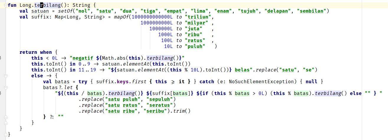 Terbilang Kotlin